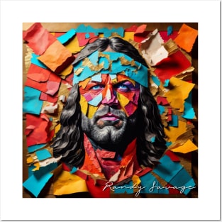 Randy Savage // Paper Art Posters and Art
